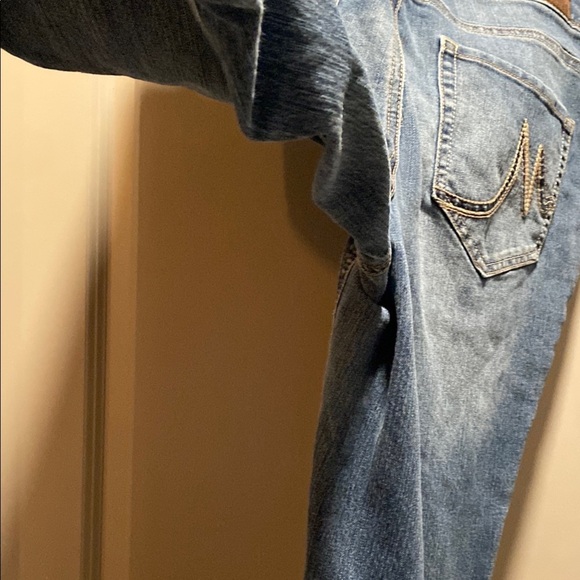 Maurices Blue Flare Wide Leg Jeans | Size 18 Short | Stretch Denim - Picture 5 of 6